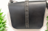Black Leather Bag with Stirrup leather shoulder strap